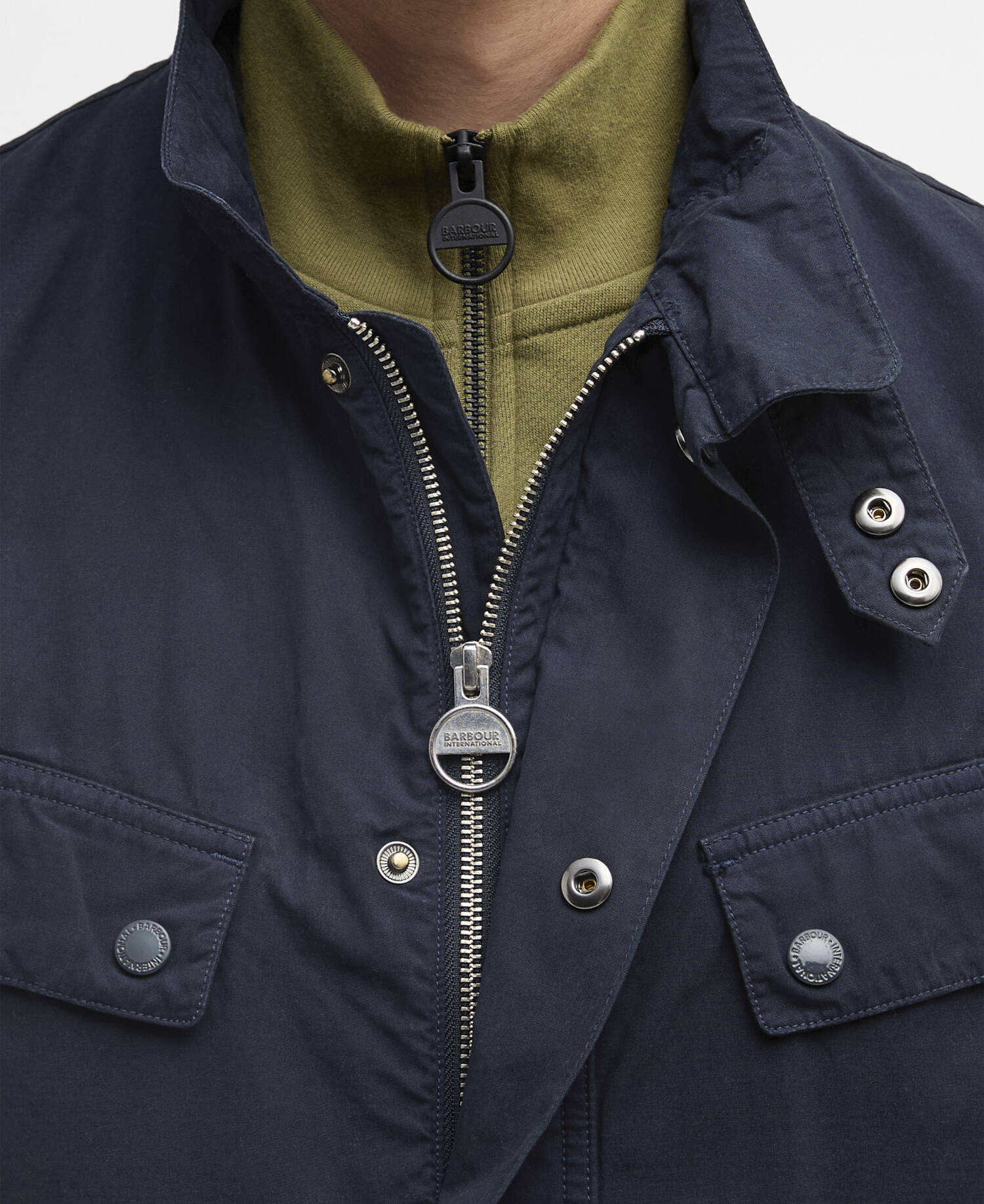 Giacca casual Duke tinta in capo Navy image number 6