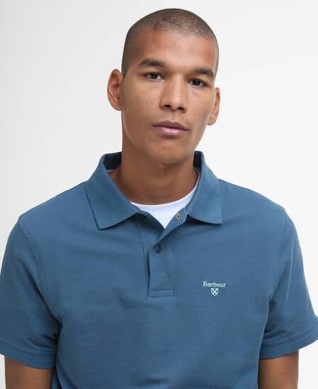 Lightweight Sports Short-Sleeved Polo Shirt Dusk Blue