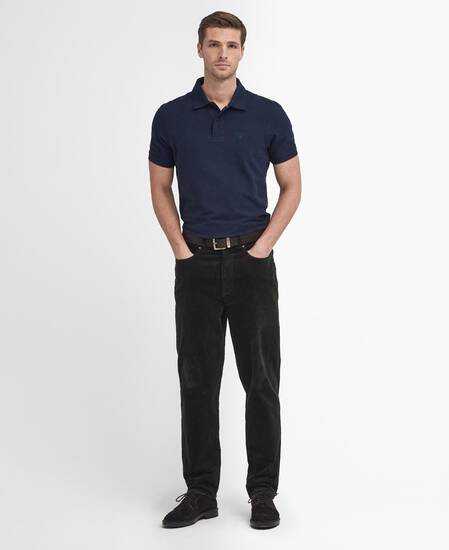 Stretch Cord Regular Trousers Forest