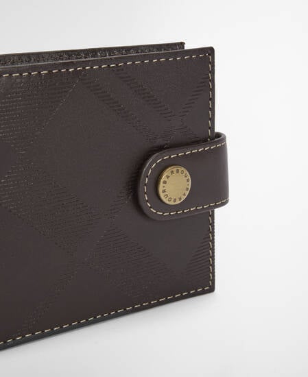 Bamburgh Deboss Leather Wallet Brown