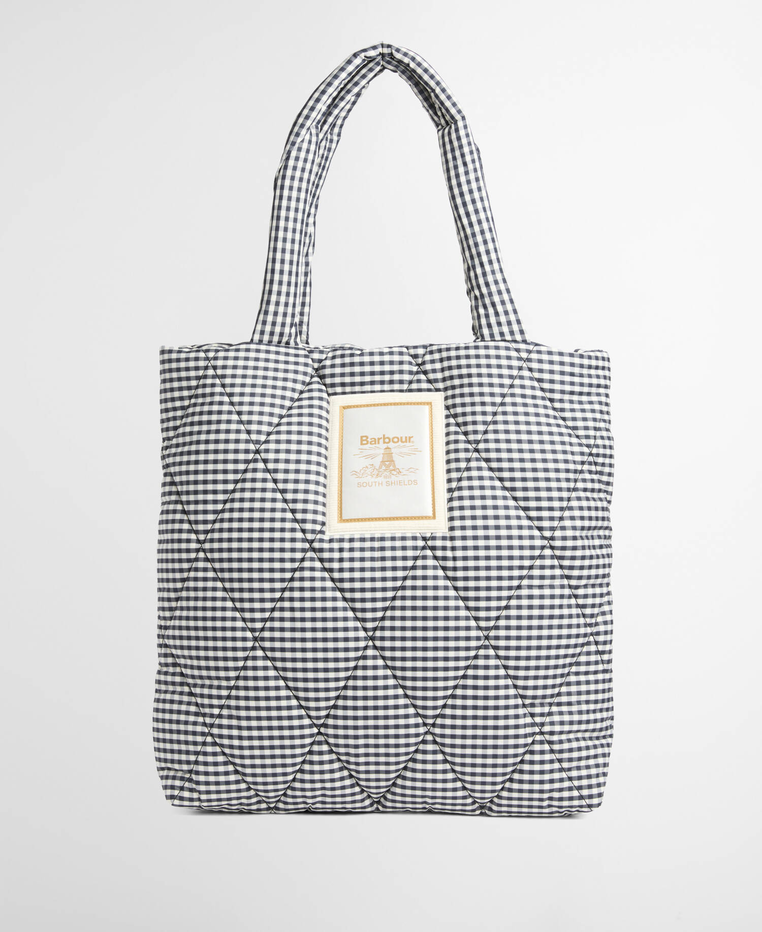 Riah Quilted Tote Bag Gingham Check image number 0