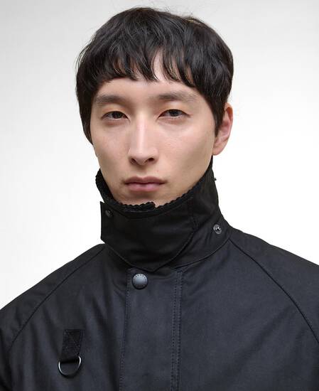 Modified Spey Waxed Jacket Black
