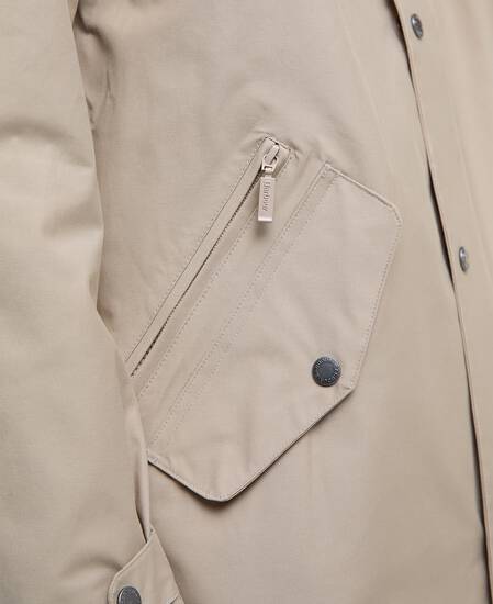 Giacca Chelsea Mac Washed Stone