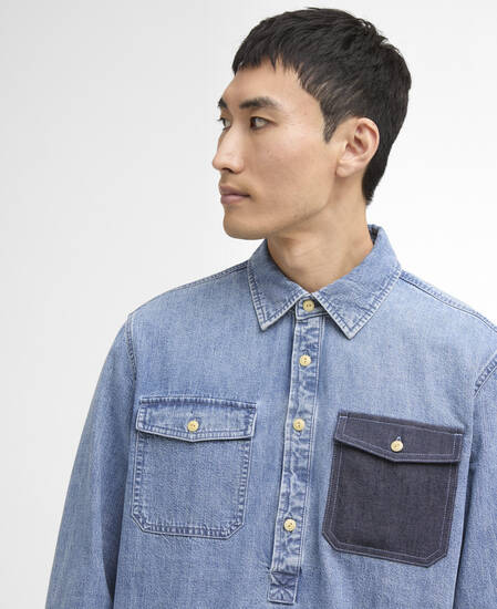 Camicia in denim Chopper Washed Indigo