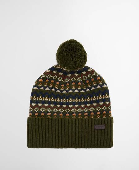 Marlow Fair Isle Beanie Olive