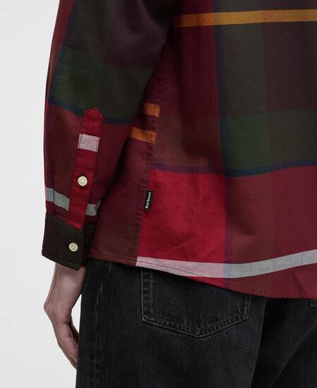 Renford Oversized Long-Sleeved Tartan Shirt Winterberry Tartan