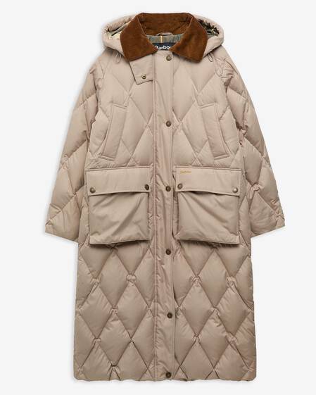 Longline Yasmin Down Puffer Jacket Light Trench