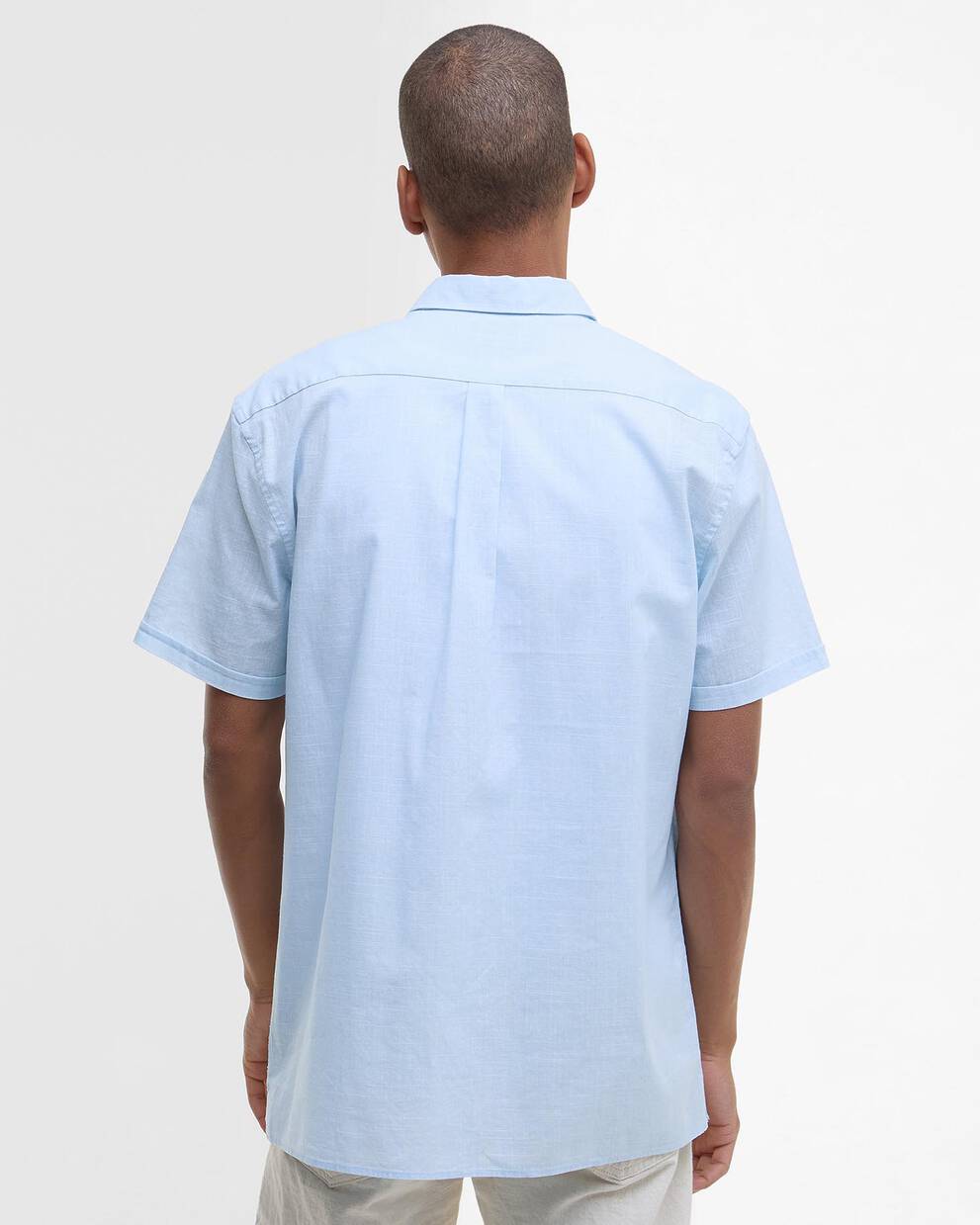 Pigment Dye Slub Short-Sleeved Shirt