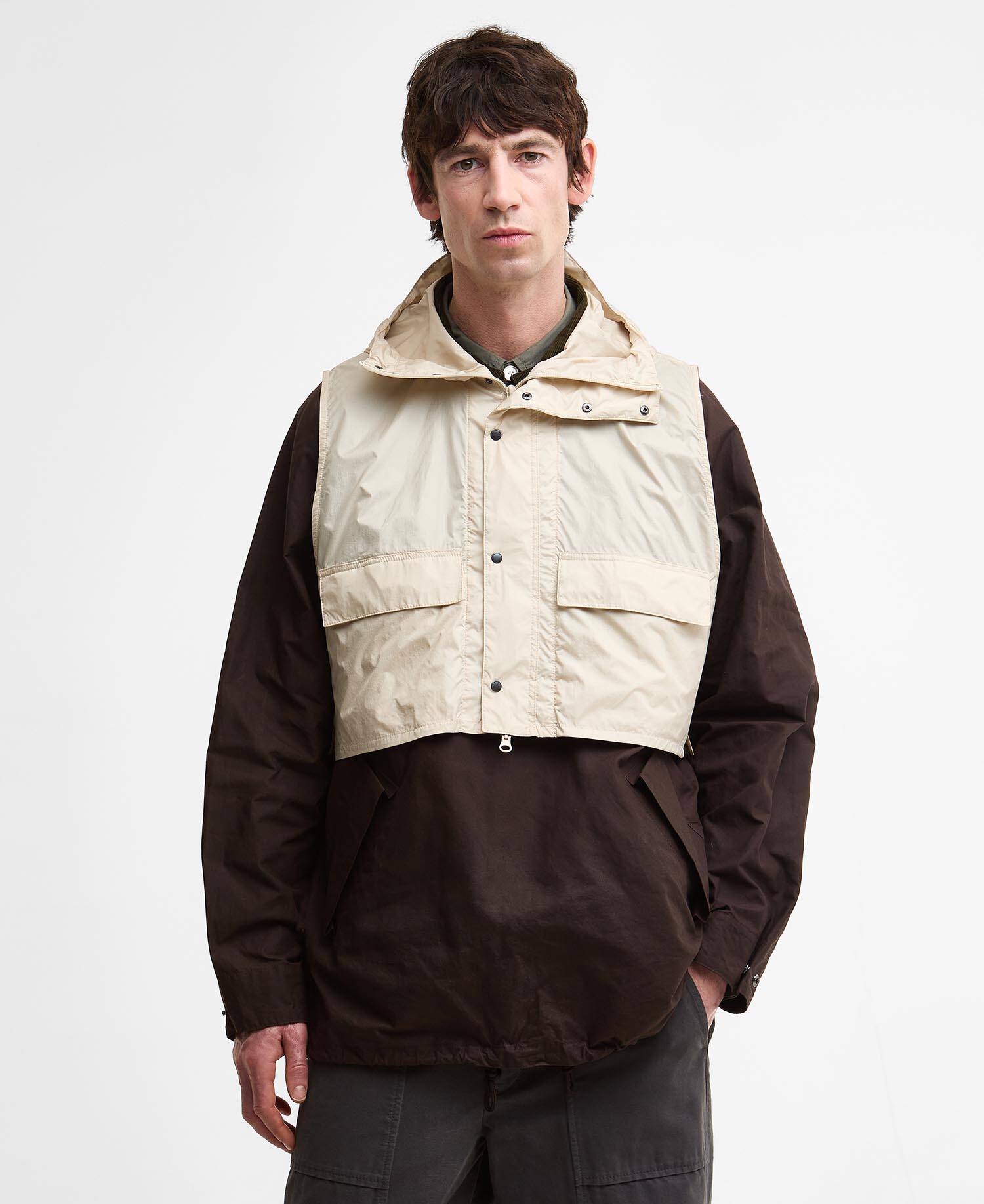 Giacca casual Transport Smock Barbour x Kaptain Sunshine Light Olive image number 0