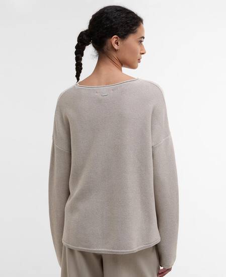 Marine Crew Neck Jumper Light Sand