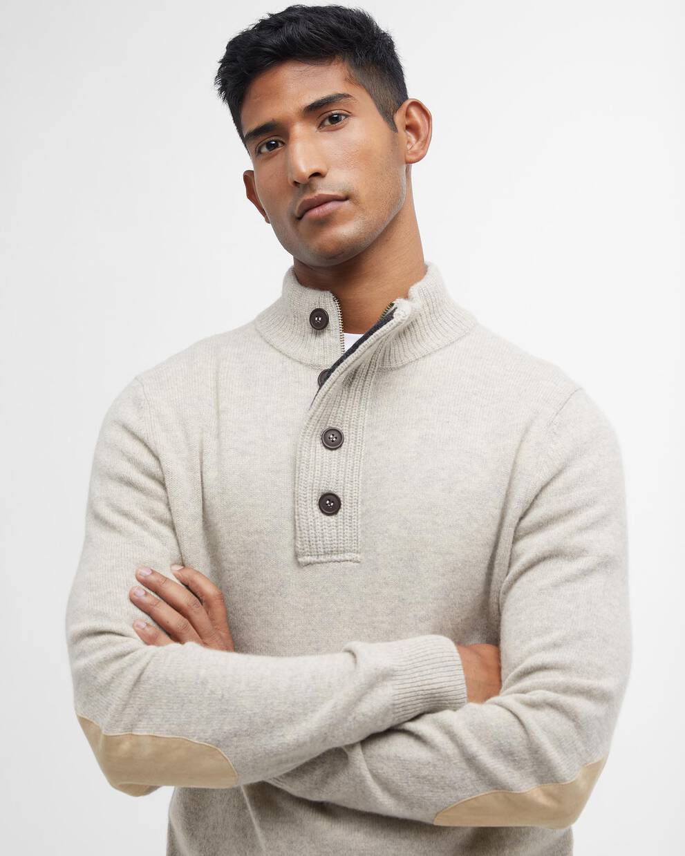 Essential Pullover Patch Half Zip