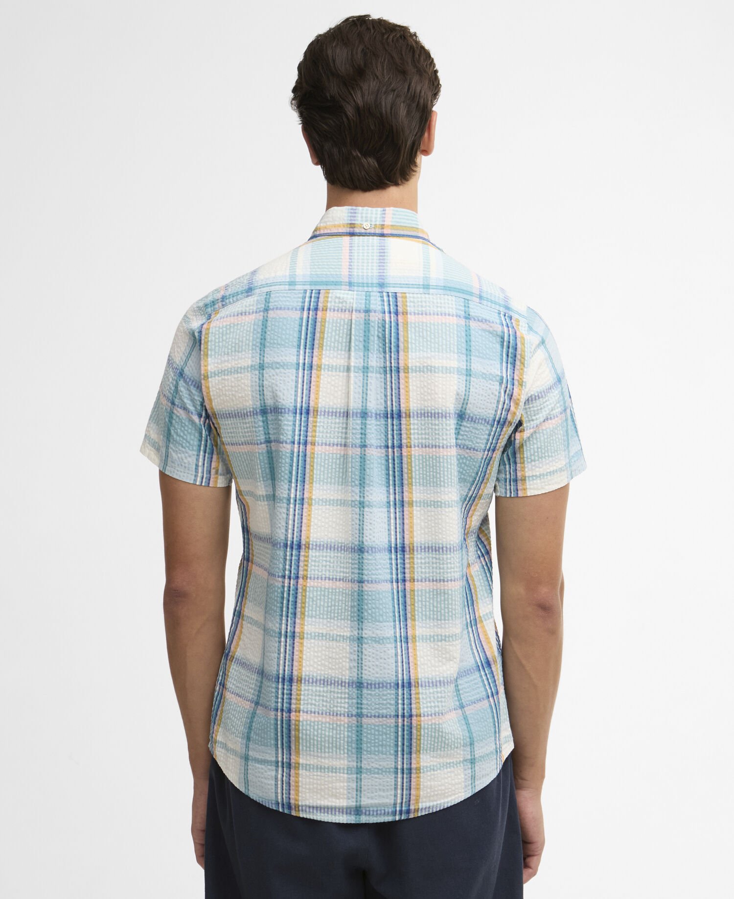 Rockcliffe Tailored Short-Sleeved Shirt Light Teal