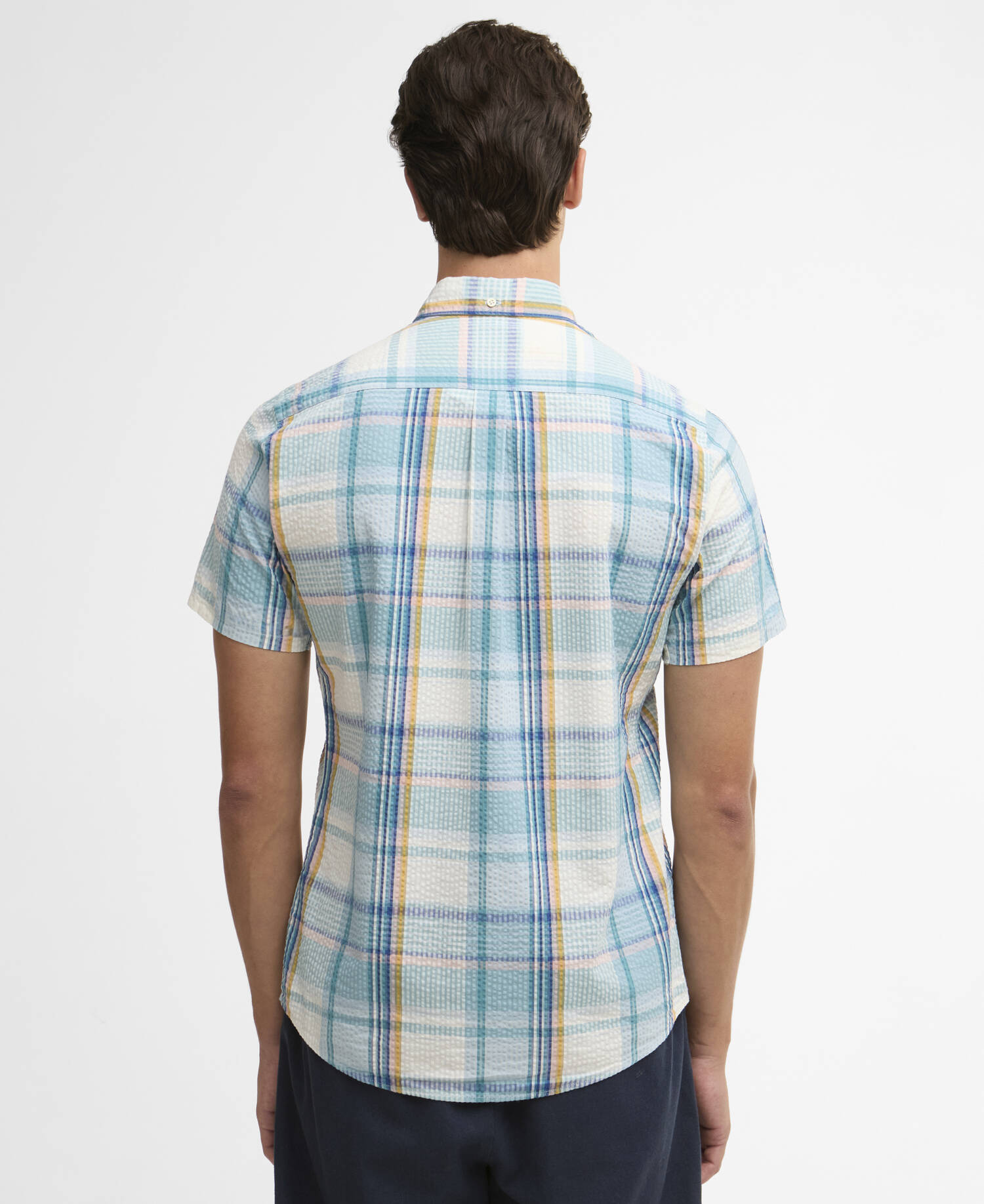Rockcliffe Tailored Short-Sleeved Shirt Light Teal image number 2