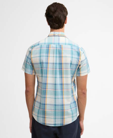 Rockcliffe Tailored Short-Sleeved Shirt Light Teal