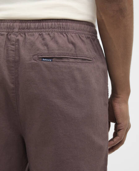 Cotton Linen Relaxed Shorts Peppercorn
