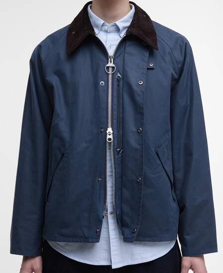 Transport Waxed Jacket Washed Cobalt