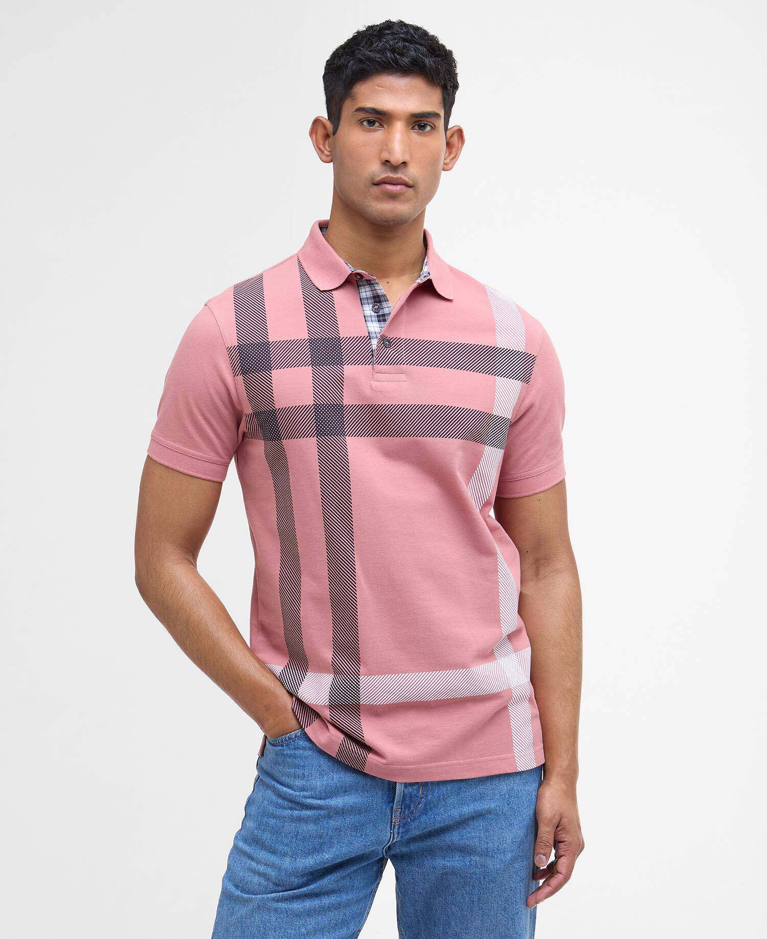 Blaine Tartan Short-Sleeved Polo Shirt image number 0
