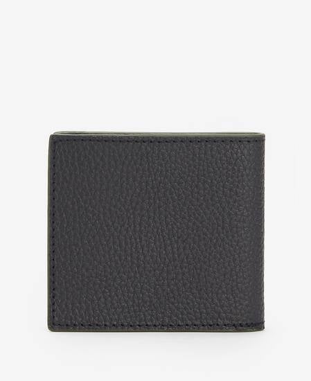 Grain Leather Billfold Wallet Classic Black