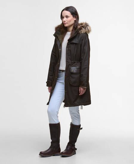 Durham City Waxed Parka Rustic