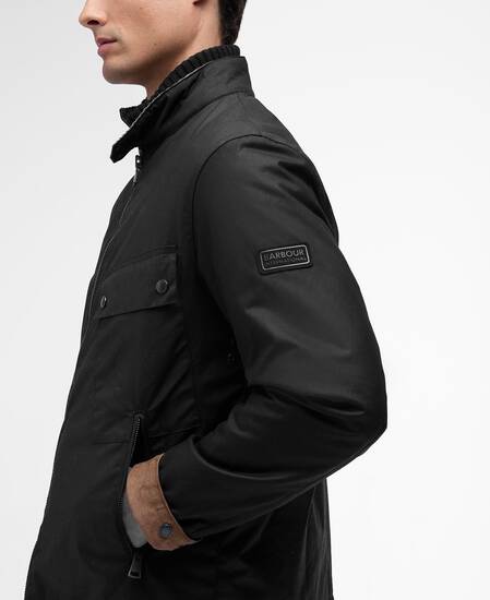 Chard Wax Jacket Black