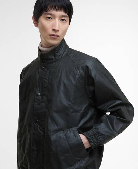Blouson Transport Waxed Jacket Sage