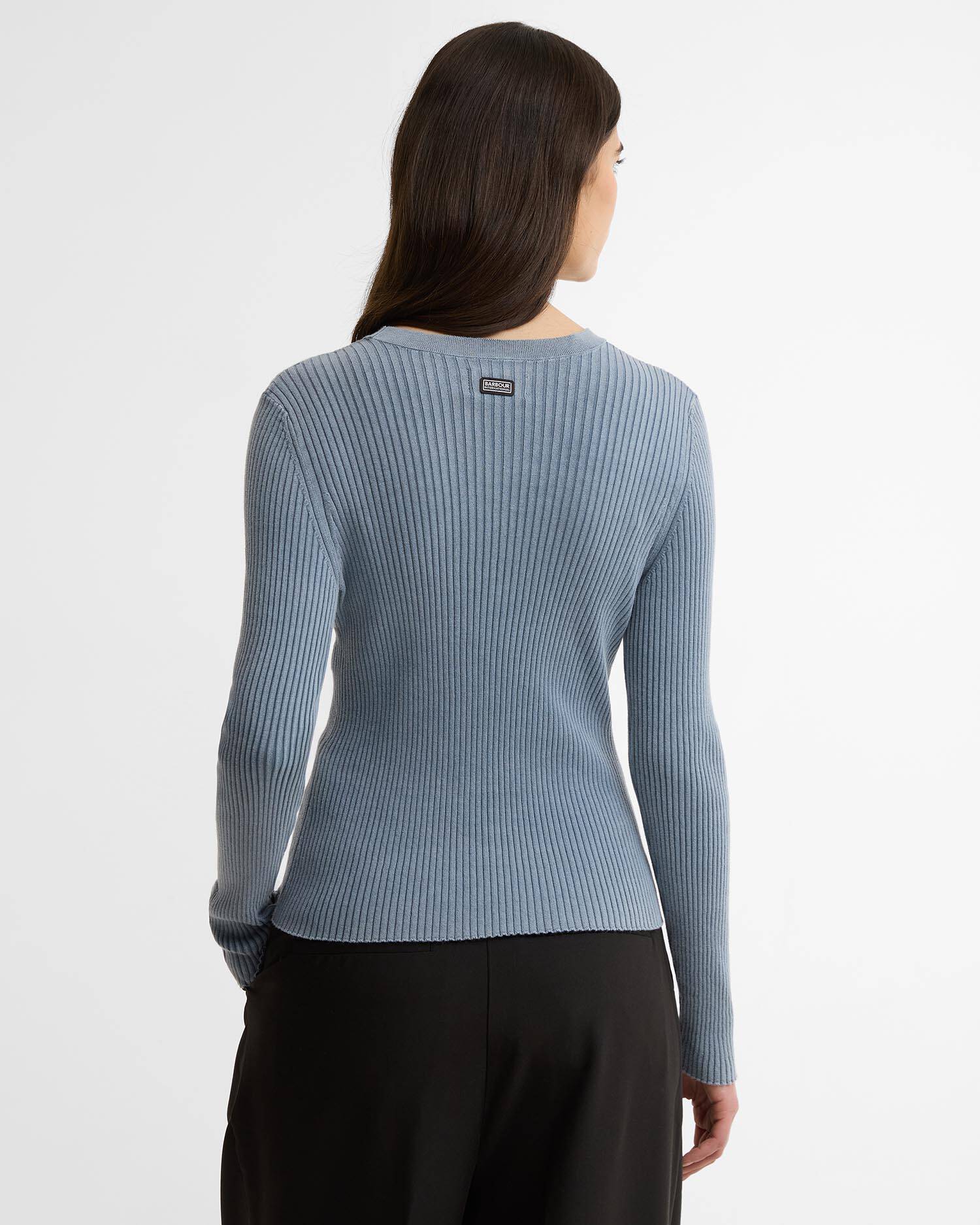 Pullover Seren Rib-Knit Washed Pearl Blue image number 2