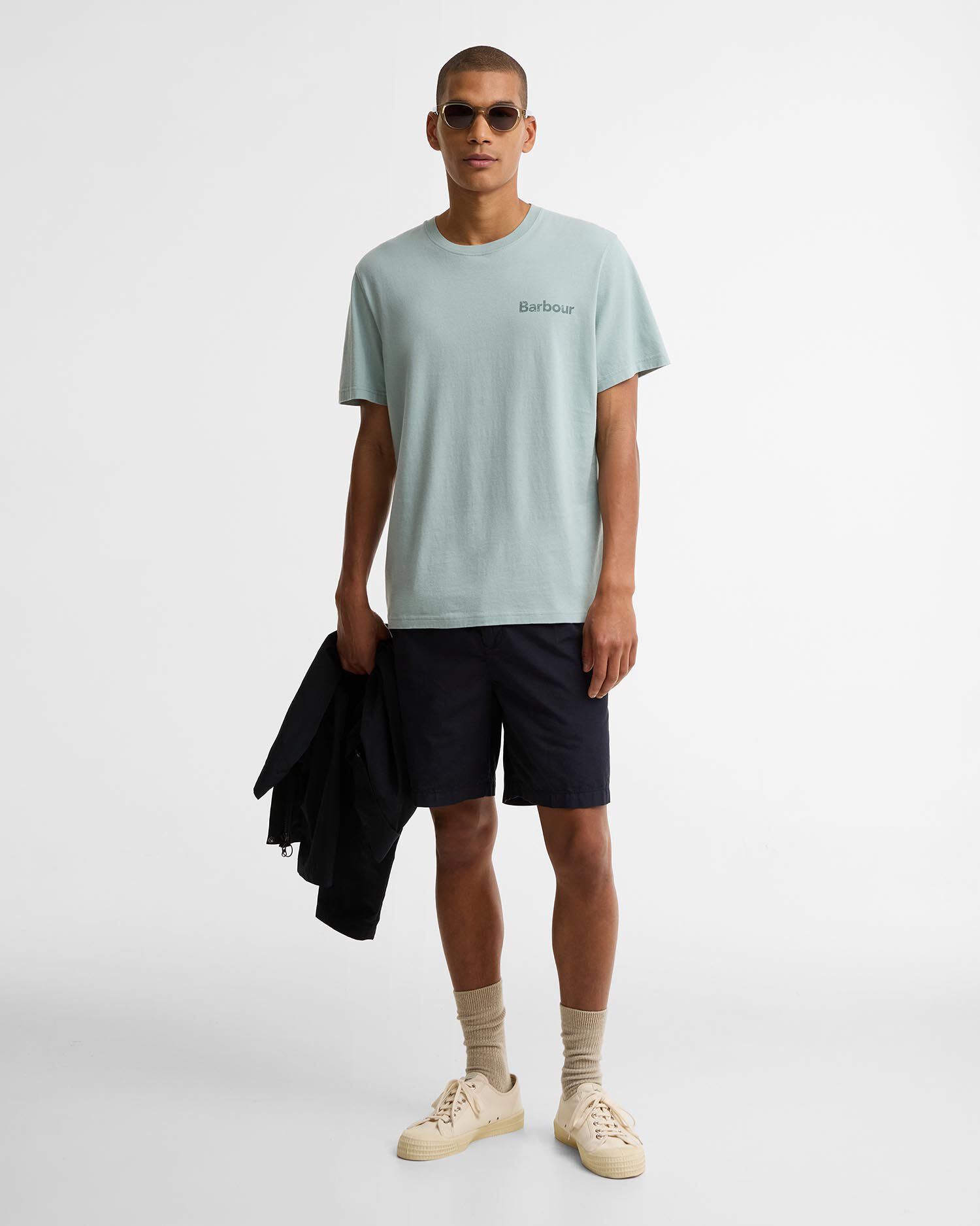 Dearham Graphic Tailored T-Shirt Dusty Slate