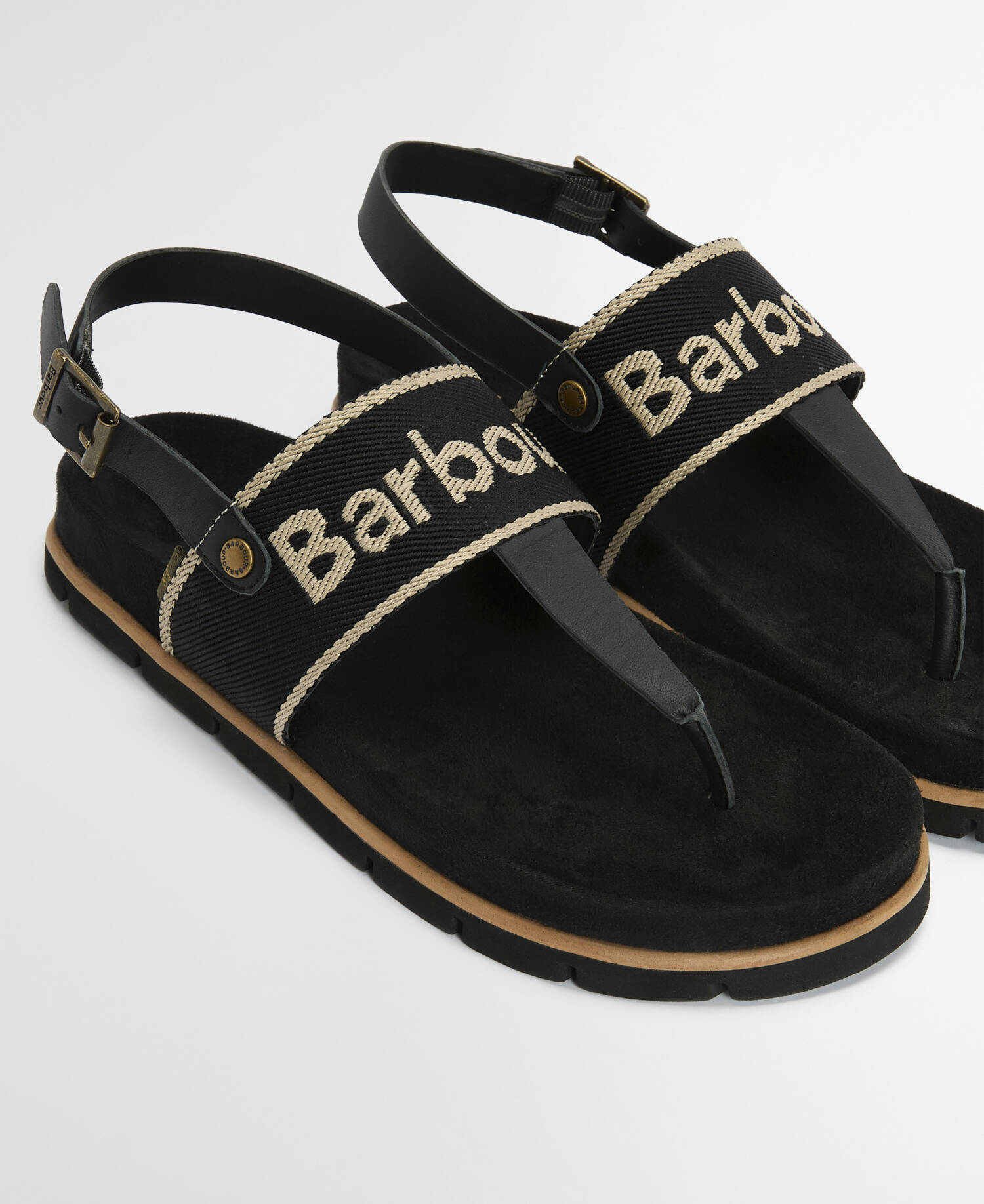 Lumley Toe Post Sandal Black image number 2