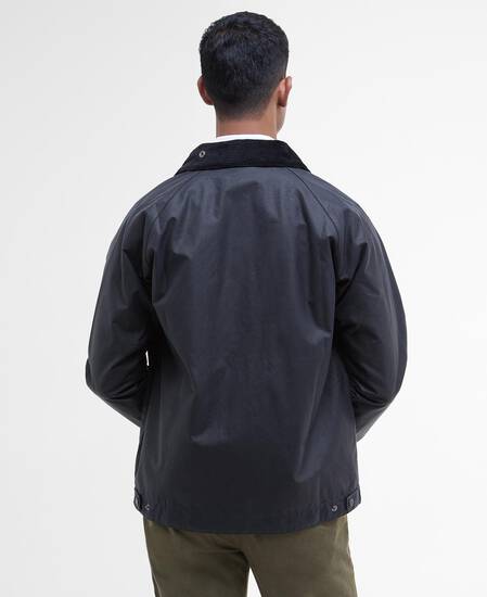 Bedale Short Waxed Jacket Classic Navy