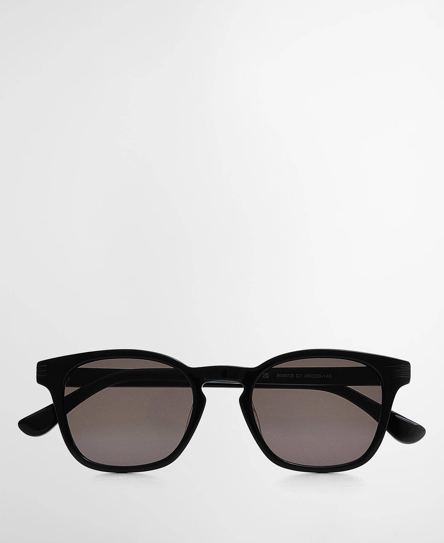 Square Retro Sunglasses Black image number 0