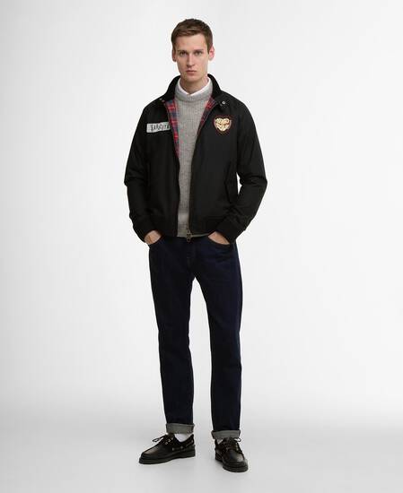 Barbour x Baracuta Wachsjacke Badged Porton Black