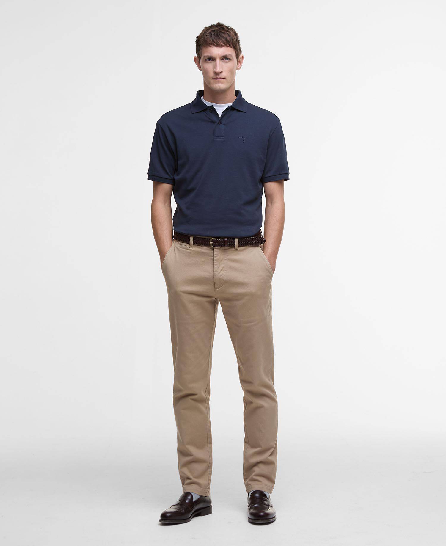 Washed Stretch Tailored Trousers Washed Stone image number 0