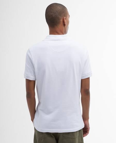 Sports Short-Sleeved Polo Shirt Classic White