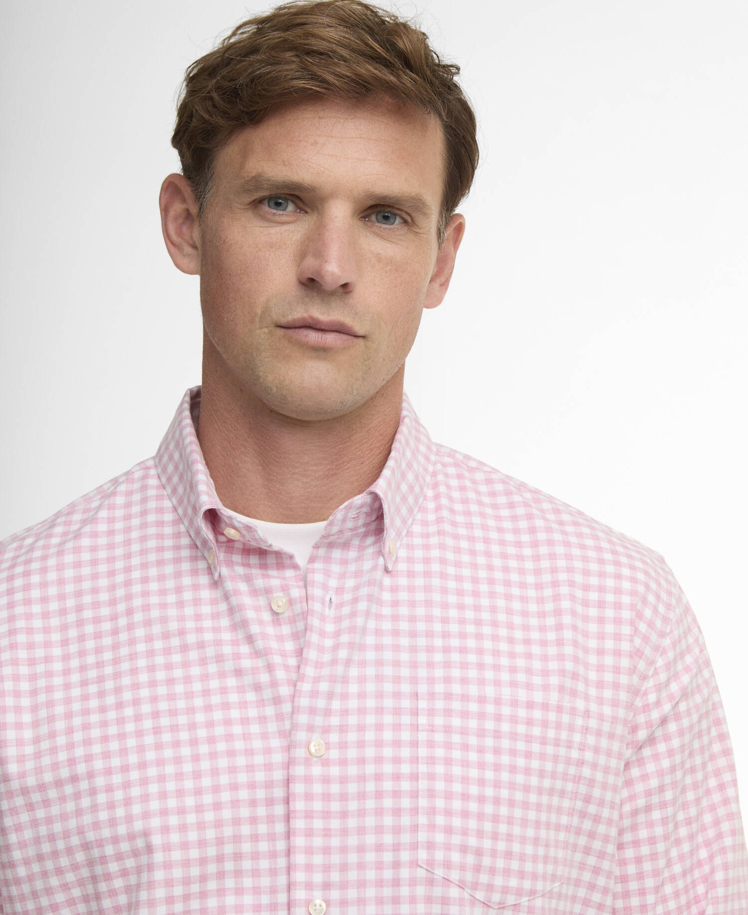 Hemd Gingham Aukside Regular Pink image number 3