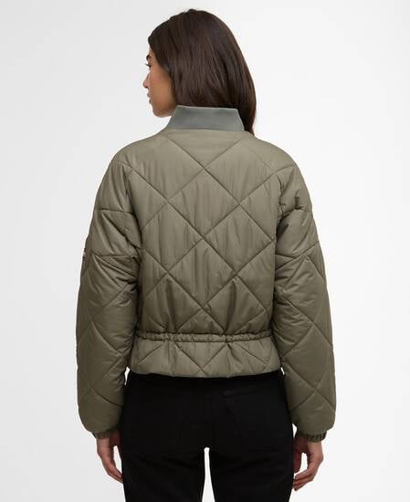 Pagan Quilted Jacket Dusky Khaki