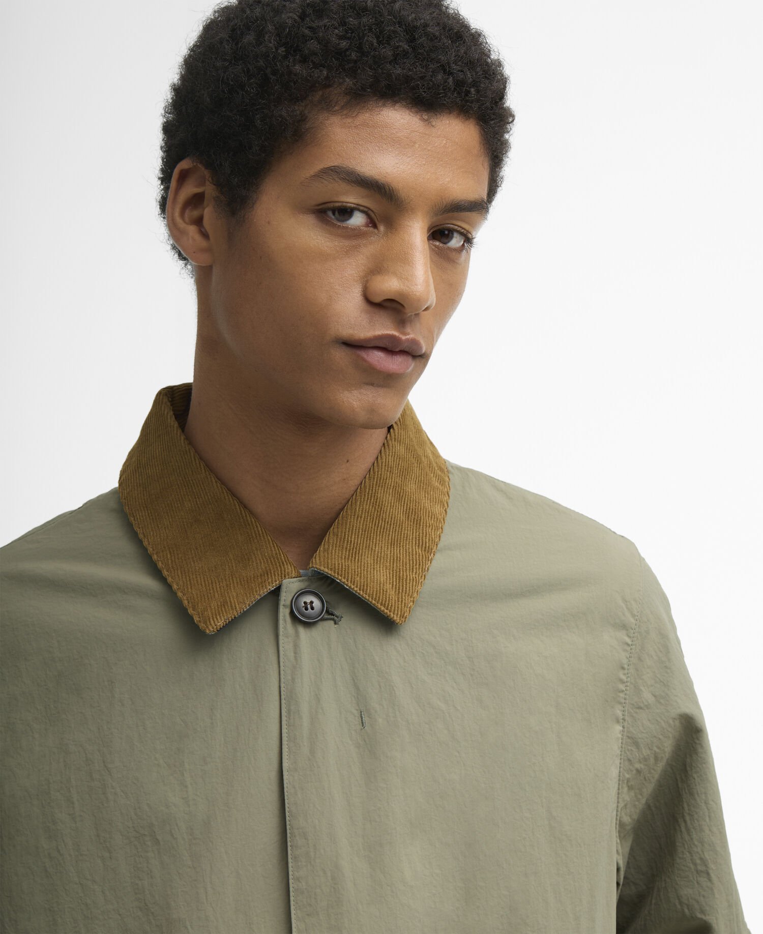 Short Rokig Showerproof Jacket Dusty Olive
