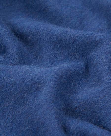 Plain Lambswool Scarf True Navy