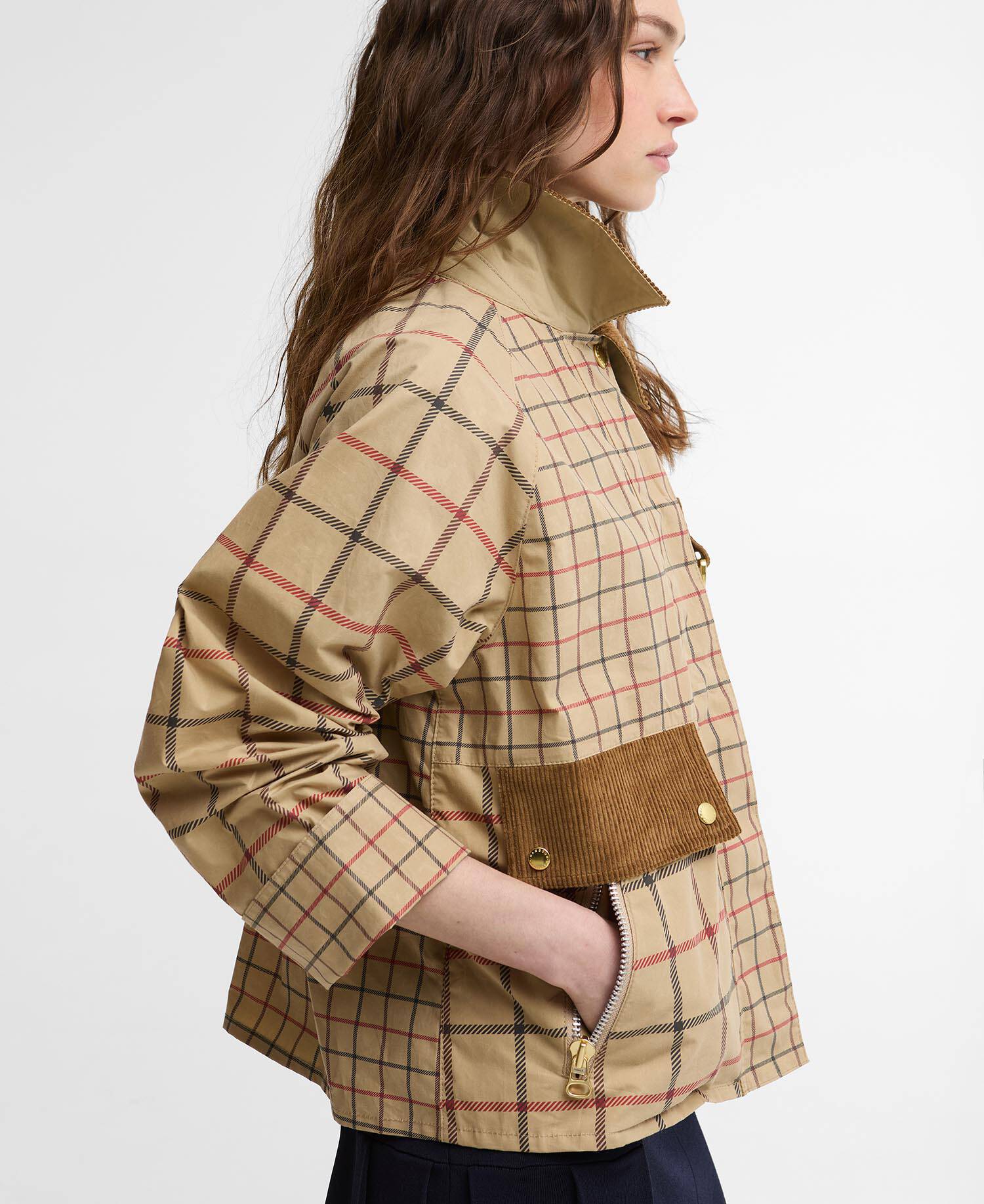 Mackworth Check Casual Jacket Beige Tattersall image number 4