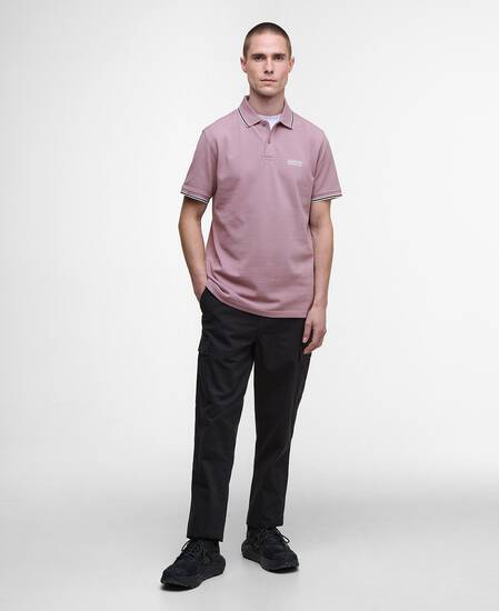 Evan Short-Sleeved Polo Shirt Elderberry Evan Short-Sleeved Polo Shirt Elderberry