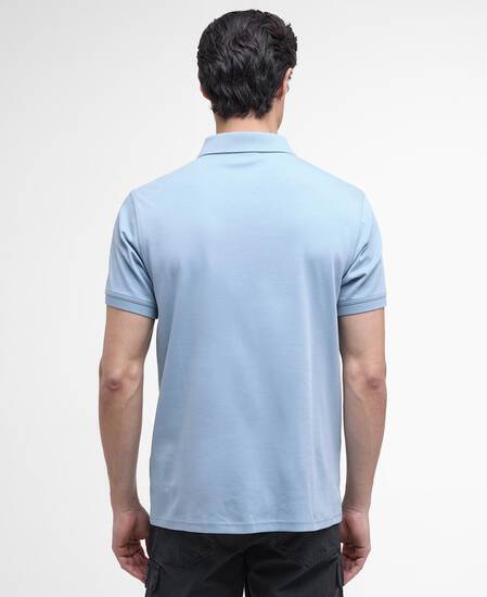 Innes Interlock Polo Shirt Cool Blue Innes Interlock Polo Shirt Cool Blue