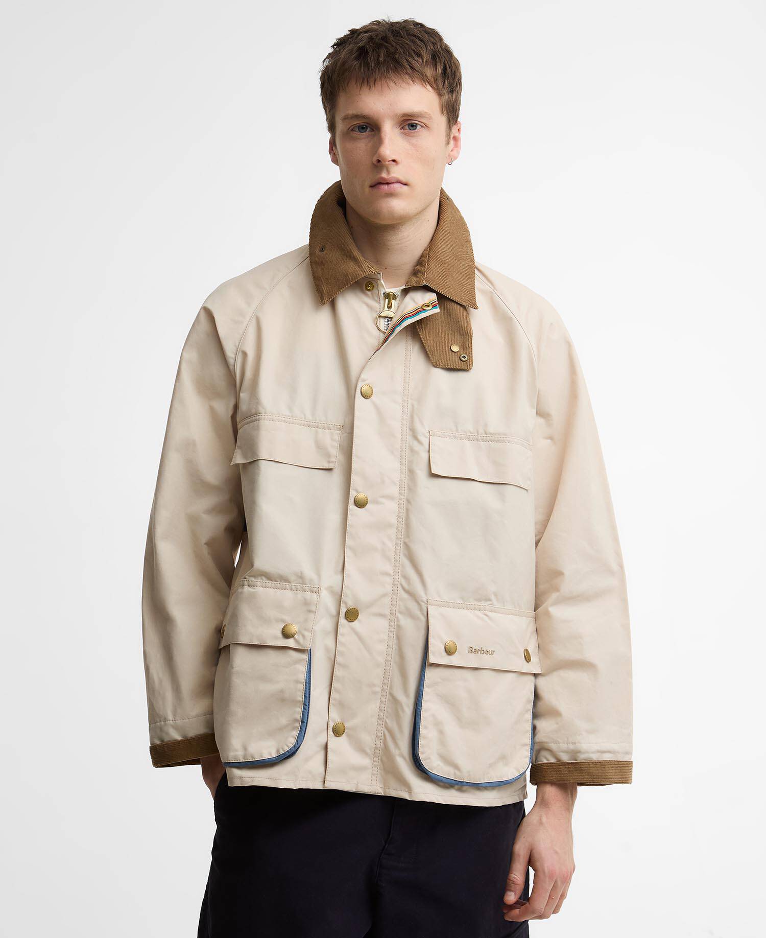 Giacca casual Bedale Sugarlump Paul Smith Loves Barbour Oatmeal image number 0