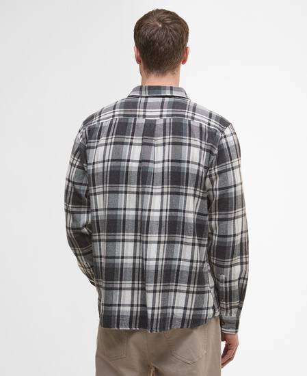 Chopford Relaxed Long-Sleeved Shirt Charcoal