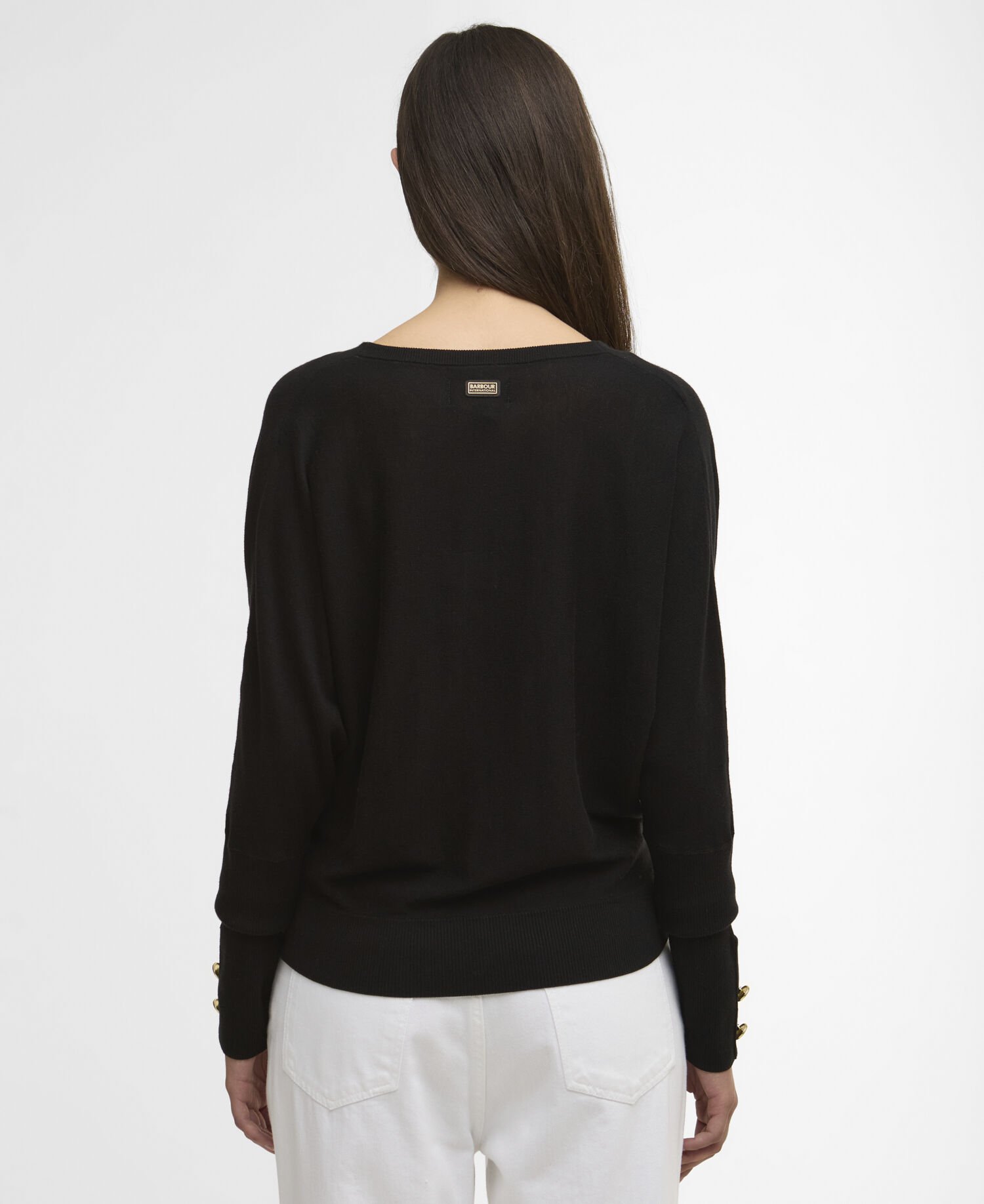 Nia Cowl-Neck Jumper Black