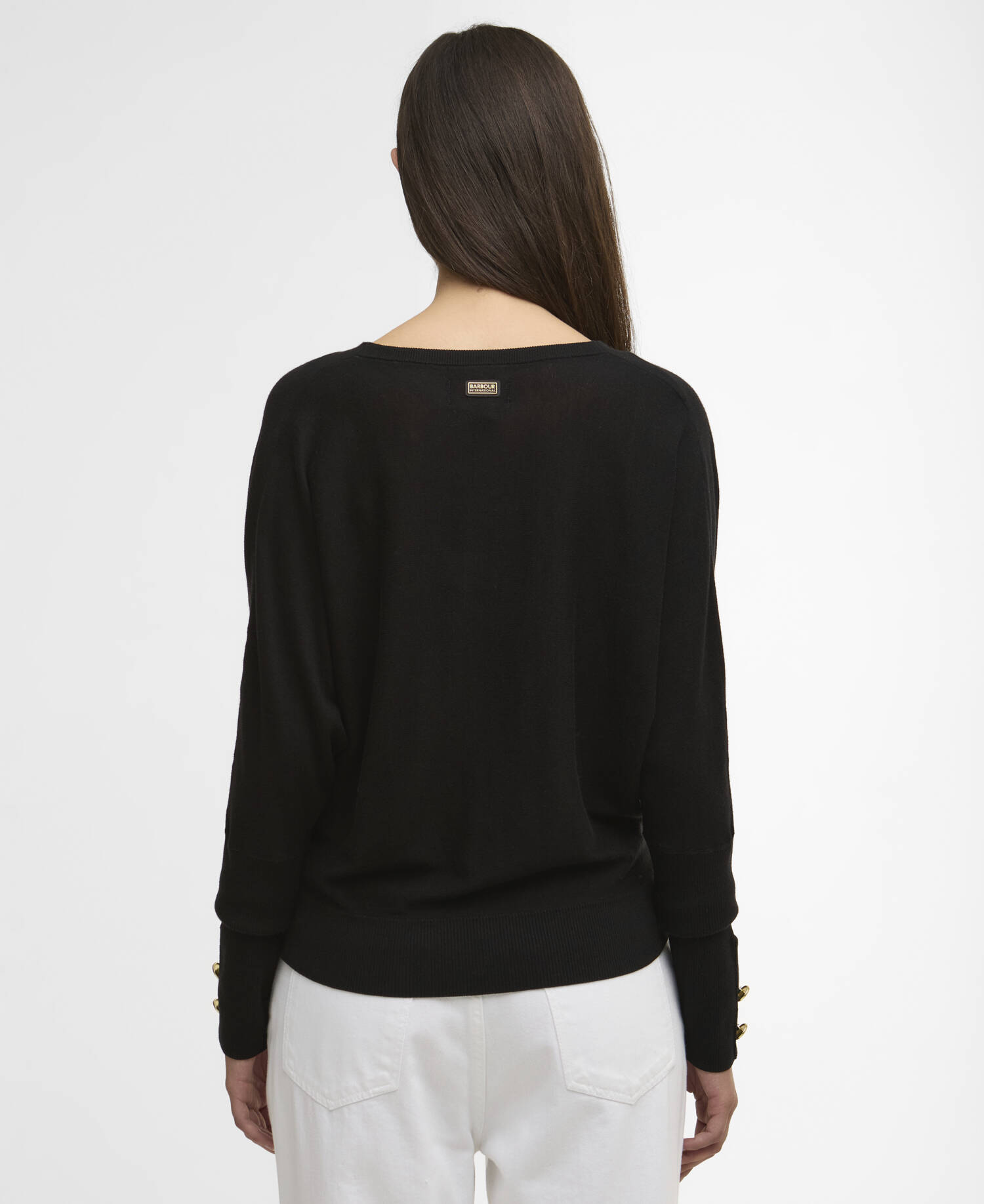 Nia Cowl-Neck Jumper Black image number 2