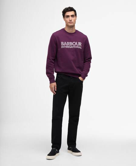 Essential Graphic Crew Sweatshirt Potent Merlot