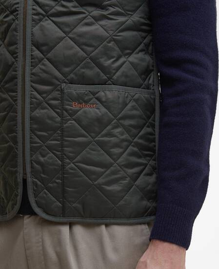 Gilet trapuntato/fodera con zip 