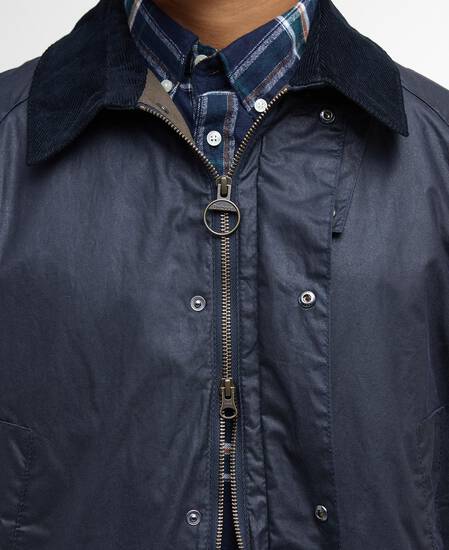 Lightweight Ashby Waxed Jacket Royal Navy