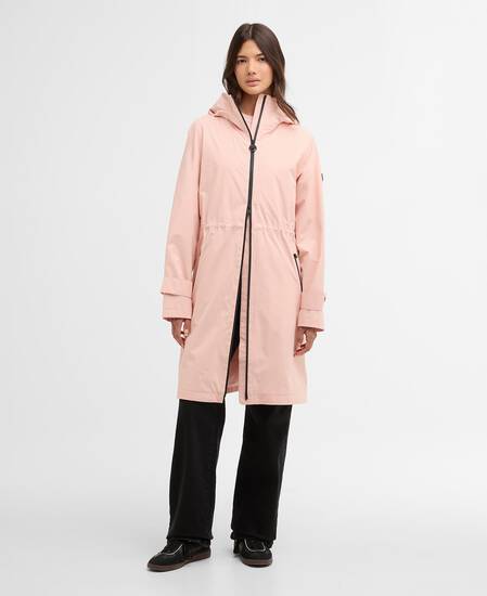 Kyra Longline Waterproof Jacket Desert Pink