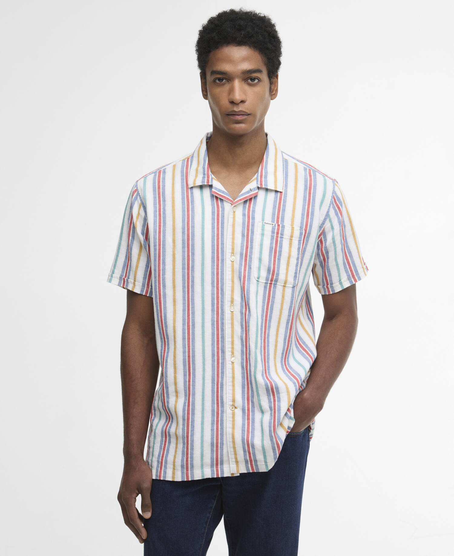 Waterbay Striped Shirt White image number 0