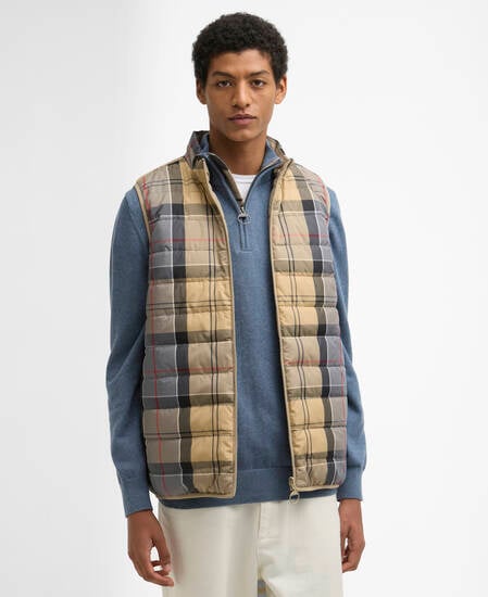 Reversible Tartan Puffer Gilet Dress Tartan